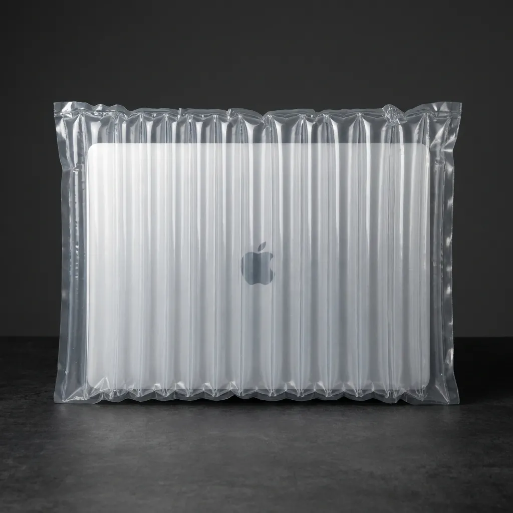 Laptop securely packaged in UNIQBAG